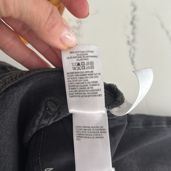 Lucky Brand Zoe High Rise Straight Distressed Black Jeans (6/28) - Picture 4 of 7